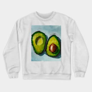 Avocado Sketch Hand Drawn Art Crewneck Sweatshirt